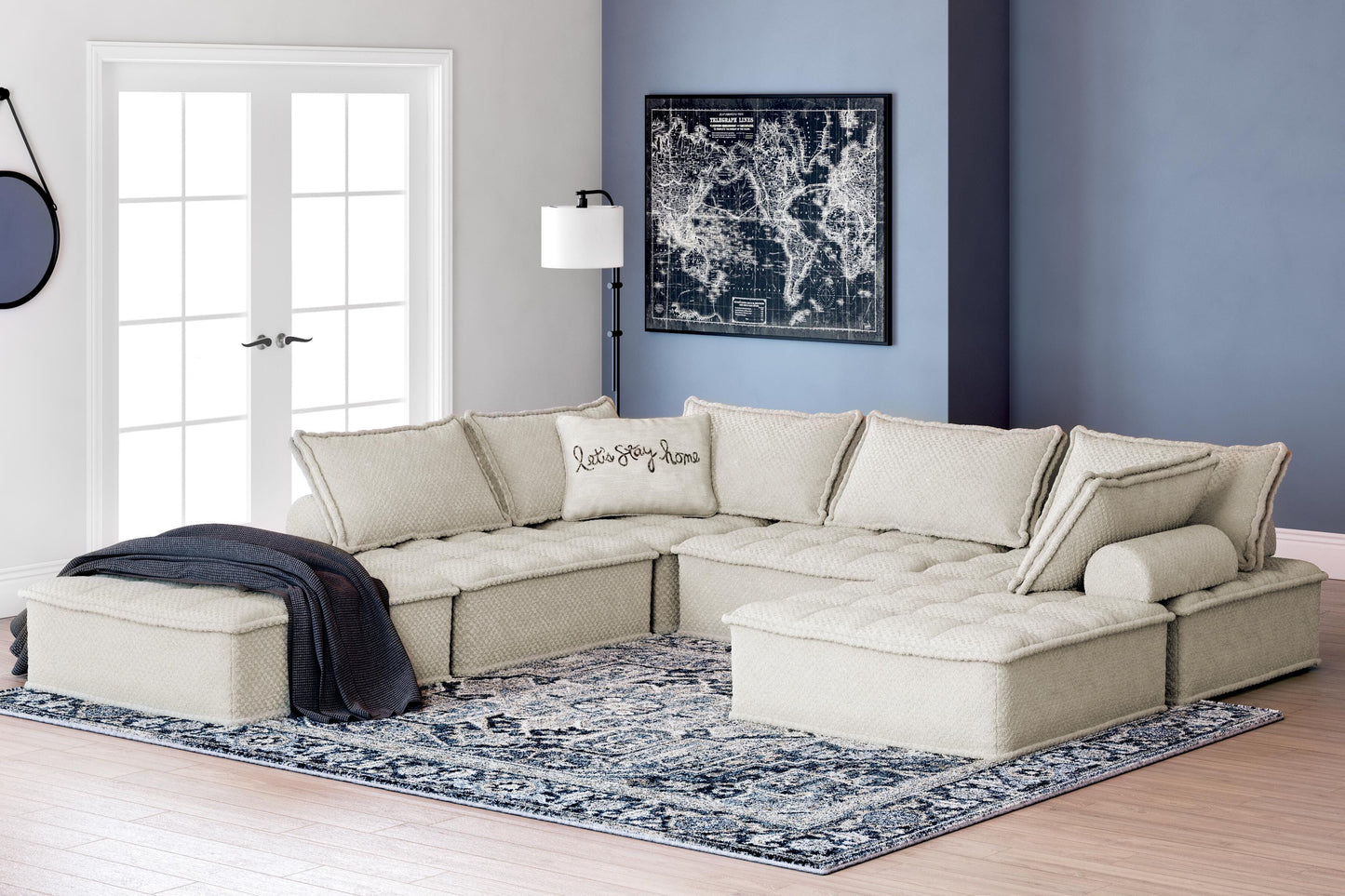 Ashley Bales Taupe 6-Piece Modular Seating