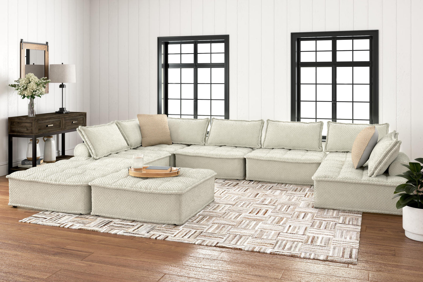 Ashley Bales Taupe 8-Piece Modular Seating