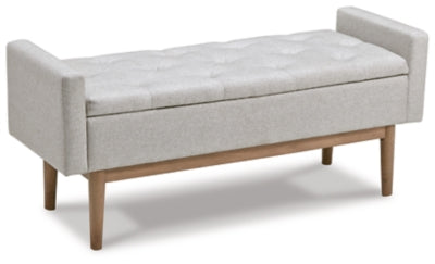 Ashley Briarson Beige Brown Storage Bench