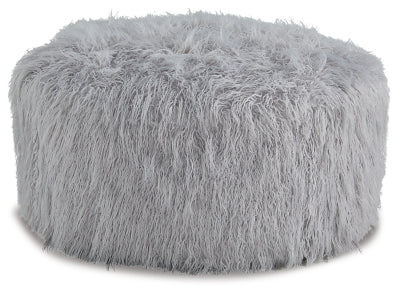 Ashley Galice Light Gray Oversized Accent Ottoman