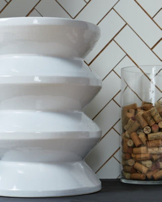 Ashley Lakiness White Stool