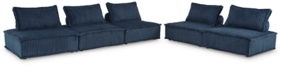 Ashley Bales Navy 5-Piece Modular Seating