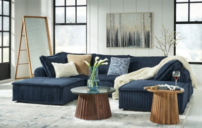 Ashley Bales Navy 5-Piece Modular Seating