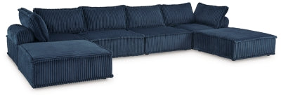 Ashley Bales Navy 6-Piece Modular Seating