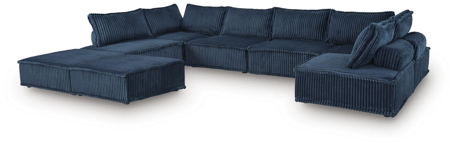 Ashley Bales Navy 8-Piece Modular Seating