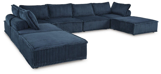 Ashley Bales Navy 7-Piece Modular Seating