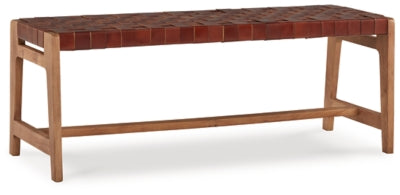 Ashley Lemmund Natural Brown Accent Bench