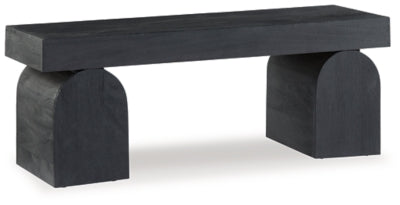 Ashley Holgrove Black Accent Bench