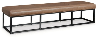 Ashley Joston Caramel Accent Bench