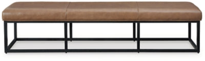 Ashley Joston Caramel Accent Bench