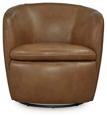Ashley Kierreys Caramel Swivel Accent Chair