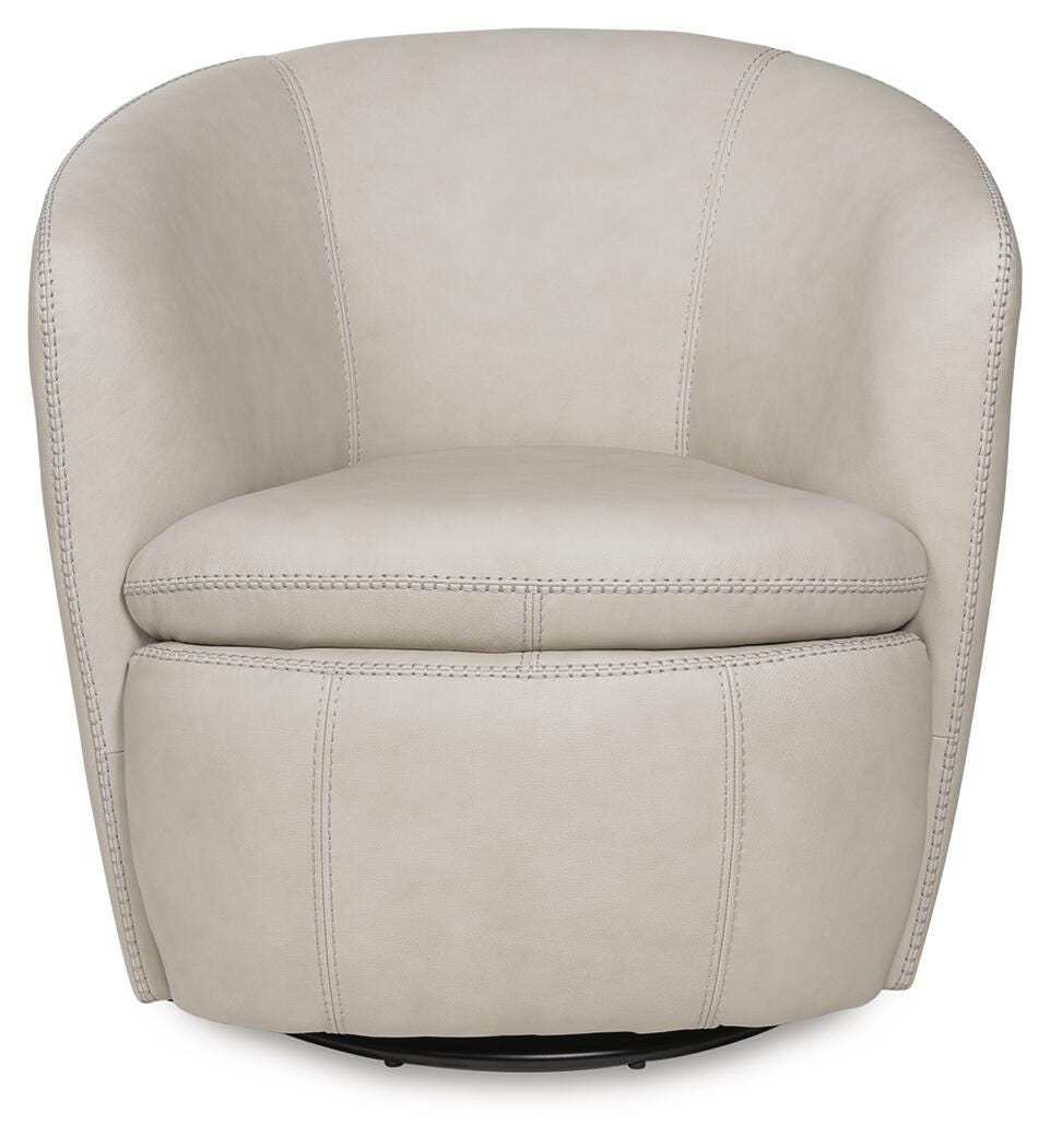 Ashley Kierreys Bone Swivel Accent Chair