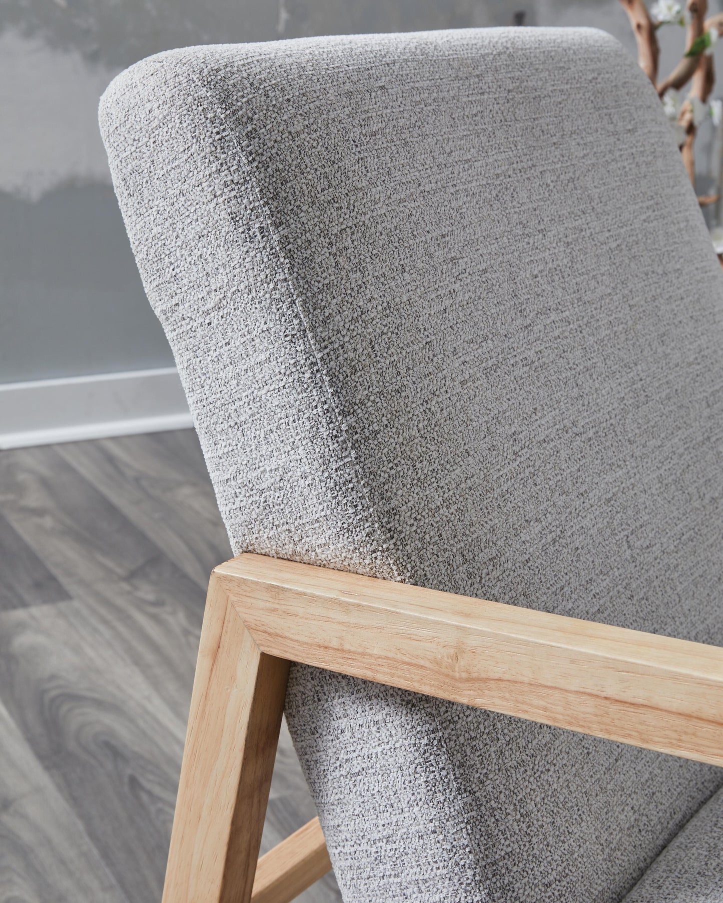 Ashley Wychworth Gray Natural Accent Chair