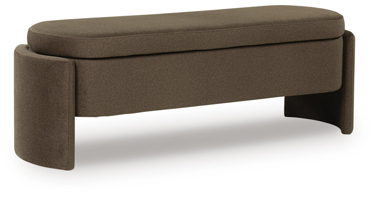 Ashley Vavuniya Brown Storage Bench