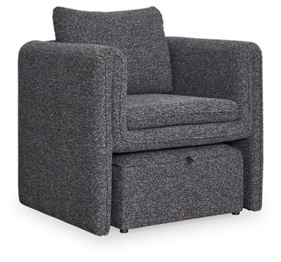 Ashley Vreni Charcoal Black Accent Chair (Set of 2)