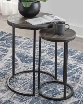 Ashley Briarsboro Black Gray Accent Table (Set of 2)