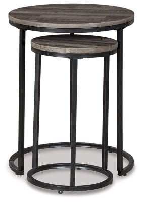 Ashley Briarsboro Black Gray Accent Table (Set of 2)