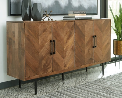 Ashley Prattville Brown Accent Cabinet