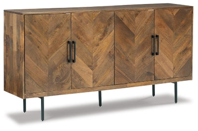 Ashley Prattville Brown Accent Cabinet