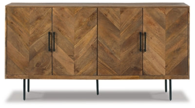 Ashley Prattville Brown Accent Cabinet