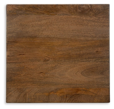 Ashley Trailbend Brown Gunmetal Accent Table