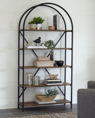 Ashley Galtbury Brown Black Bookcase
