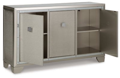 Ashley Chaseton Champagne Accent Cabinet