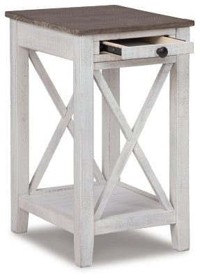 Ashley Adalane White Gray Accent Table