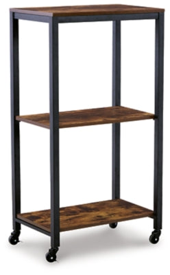 Ashley Bevinfield Brown Black Bar Cart