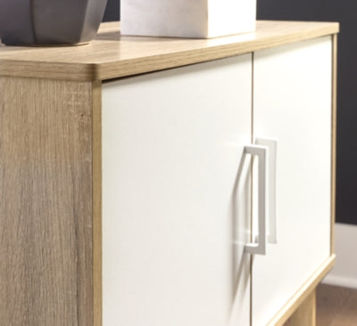 Ashley Orinfield Natural White Accent Cabinet