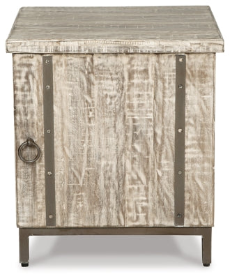 Ashley Laddford Whitewash Single Door Accent Cabinet