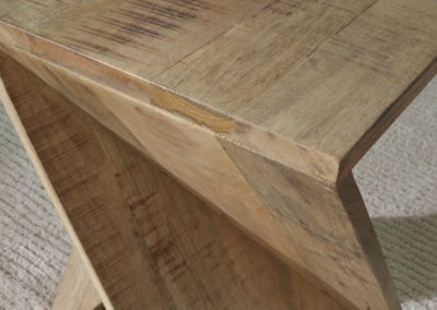 Ashley Zalemont Distressed Brown Accent Table