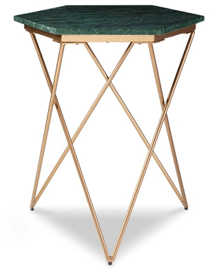 Ashley Engelton Green Gold Accent Table