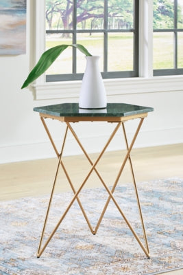 Ashley Engelton Green Gold Accent Table