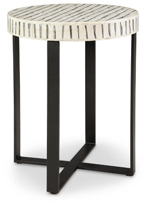 Ashley Crewridge Black Cream Accent Table