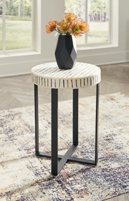 Ashley Crewridge Black Cream Accent Table