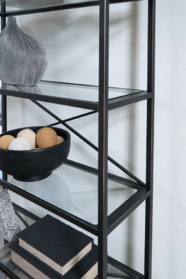 Ashley Dakerwell Antique Black 72" Bookcase