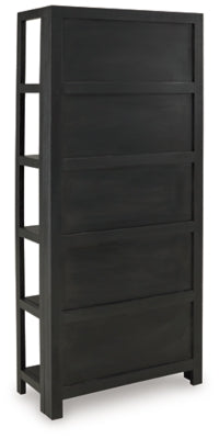 Ashley Abyard Black Natural Bookcase
