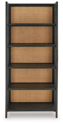 Ashley Abyard Black Natural Bookcase