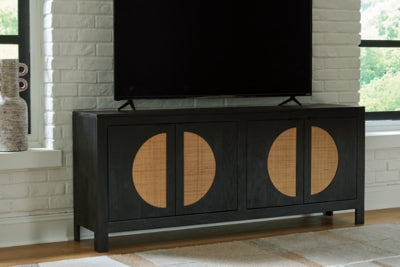 Ashley Cliffiings Black Natural Accent Cabinet