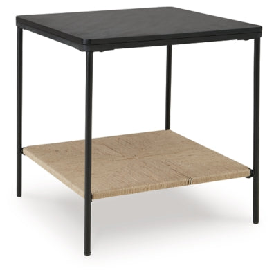 Ashley Minrich Black Natural Accent Table