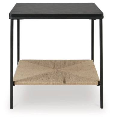 Ashley Minrich Black Natural Accent Table