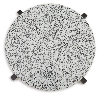 Ashley Tellrich Black White Accent Table