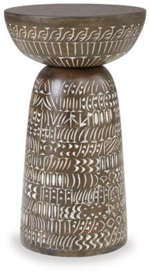 Ashley Hadcher Cream Brown Accent Table