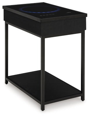 Ashley Gemmet Black Accent Table with Speaker