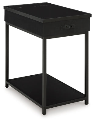 Ashley Gemmet Black Accent Table with Speaker
