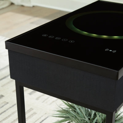 Ashley Gemmet Black Accent Table with Speaker