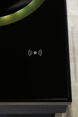 Ashley Gemmet Black Accent Table with Speaker