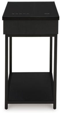 Ashley Gemmet Black Accent Table with Speaker