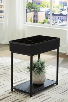 Ashley Gemmet Black Accent Table with Speaker